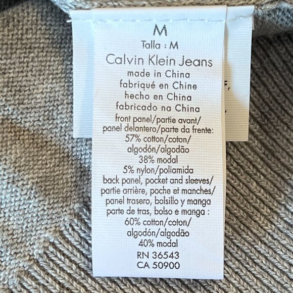 Calvin Klein Gray Diamond Quilted Bomber Jacket size M, NWT - Picture 11 of 13